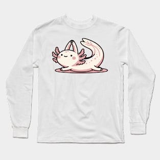 cute axolotl yoga moves Long Sleeve T-Shirt